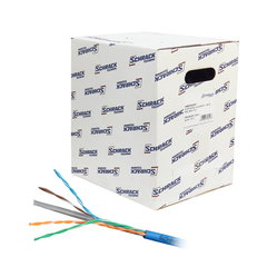 Cablu U/UTP Cat6 4x2xAWG24/1 PVC Eca albastru cutie 305m