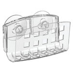 Suport transparent cu ventuze iDesign, 5 x 14 cm, iDesign