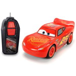 Masina Dickie Toys Cars 3 Single-Drive Lightning McQueen cu telecomanda, Dickie Toys