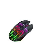 Mouse pentru gaming, Wireless, iluminare RGB, 7 butoane de joc, Reincarcabil, Universal compatibil, Negru, OEM