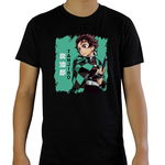 Tricou S - Men - Demon Slayer - Tanjiro - Black