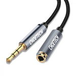 cablu audio jack stereo choetech aux001 3.5mm tata - 3.5mm mama, 2m, negru, CHOETECH