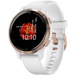 Ceas smartwatch Garmin Venu 2S, Rose Gold/White