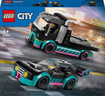 Race car and car carrier truck 60406 , Lego