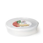 Cutie rotunda, cu capac, pentru pastrare omleta, 24, 5x6, 5 cm, 2 litri, Happymax