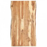 Blat de masă, 120x(50-60)x3,8 cm, lemn masiv de acacia