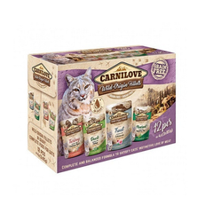 CARNILOVE Cat Multipack mix Hrana umeda pentru pisici adulte, mix de carne 12 x 85 g, CARNILOVE