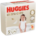 Scutece Huggies Extra Care Jumbo, nr 5, 11-25 kg, 28 buc, Huggies
