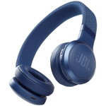 Casti Stereo JBL Live 460NC, Noise Cancelling, Bluetooth, Asistent Vocal (Albastru)