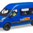 Masina de transport Bruder - Sprinter Mercedes Benz, cu sofer, 1:16