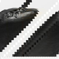 Pierre Cardin, Rucsac din piele cu buzunare exterioare, Negru, Maro