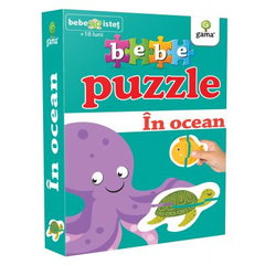 Bebe puzzle. In ocean