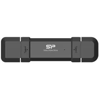 SSD Extern Silicon Power DS72, 1TB, USB-A si USB-C 3.2 Gen2, Negru