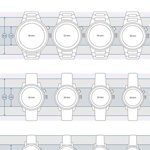 Ceasuri Femei BCBGMAXAZRIA Womens Silver Crystallized Dial Leather Watch 34mm White
