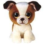 Jucarie Plush Hugo Dog brown and white 15 cm 36396, Meteor