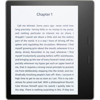 E-Book Reader Amazon Kindle Oasis, Ecran 7", 300 ppi, 8GB, Wi-Fi, Waterproof (Negru)