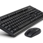 Kit tastatura + mouse A4tech 3100N, wireless, negru, A4TECH