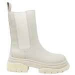 ASH STORM CREAM MUSTANG CREAM ANKLE BOOTS Silver, ASH