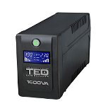 UPS cu 4 prize TED 001597, 1600 VA, 900 W, LCD, TED