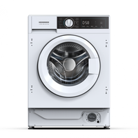 Masina de spalat rufe incorporabila Heinner HWM-BI814IVA+++, 8 kg, 1400 RPM, Clasa A, 15 programe, Blocare acces copii, Alb