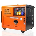 Generator Curent Electric Diesel Black+Decker BXGND5300E 5300 W mufa ATS, Black and Decker