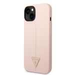 Guess Pink Hardcase Silicone Line for iPhone 14 Plus., Guess