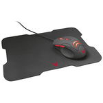 Set Gaming VSETMPX4 Mouse Optic cu Fir 3200DPI + Mousepad Negru, Varr