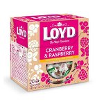 Loyd Cranberry Raspberry ceai piramida 20 buc