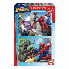 Puzzle copii Educa, Spider-Man, 80-18099, 2x48 piese