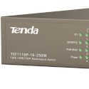 Switch Tenda TEF1118P-16-250W, 16 porturi, PoE