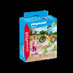Playmobil - Figurina Copii Cu Role Si Bicicleta, Playmobil