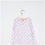Bluza de pijama din bumbac cu imprimeu pentru fete 22MUR01024, FARA BRAND