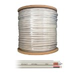Cablu coaxial RG59 + alimentare 2 x 0.75 cu sufa, cupru, pret / rola 305 m, OEM