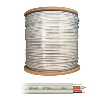 Cablu coaxial RG59 + alimentare 2 x 0.75 cu sufa