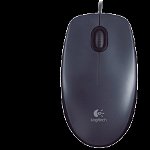 Mouse Cu Fir M90, Port USB, Design Ambidextru, Negru