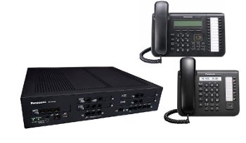 Centrala telefonica panasonic kx-ns500ne ( 6/2/16) hibrid, ip si telefon digital kx-dt521