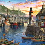 Ravensburger Puzzle Sunrise At The Port 500p (12000212) 