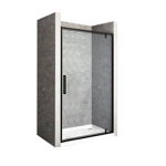 Perete fix Walk-in, Kali H, sticla 8 mm, transparenta, profil crom, 100x195-200cm