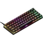 Tastatura Gaming SteelSeries Apex 9 Mini, Iluminata, Linear OptiPoint Switch, USB, Layout US (Negru), SteelSeries