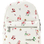 DESIGUAL, Rucsac de piele ecologica cu model floral, Rosu, Verde, Alb