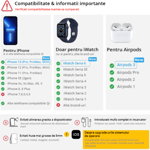 Incarcator Wireless REVOSE™,Fast Charger 15W Incarcare Rapida Compatibil Apple Watch,Airpods,Iphone Android Samsung etc, REVOSE