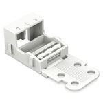 Suport pentru clema 221-413 ; 3-conductor terminal blocks; 221 Series - 4 mm²; for screw mounting; white, Wago