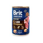 Hrana umeda pentru caini BRIT Premium by Nature, miel cu hrisca, 800 g
