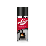 Vopsea spray temperaturi inalte Oskar, negru, mat, interior/exterior, 400 ml, Oskar