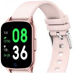 Smartwatch iHunt Watch ME 2020 Notificari Pedometru Puls Monitorizare somn iOS-Android Pink ihunt-watchme2020_pink