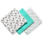 BabyOno Take Care Natural Diapers scutece textile 70 x 70 cm Turquoise 3 buc, BabyOno