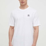adidas Originals tricou din bumbac Essential Tee bărbați, culoarea alb, cu imprimeu, IR9691, adidas Originals