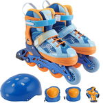 Set de role Action One Desire, cu casca,protectii si geanta transport,reglabile, mar M (35-38), blue