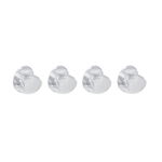 Set 4 protectii colturi, rotunde silicon transparent, 4.3x3.0x2.0 cm, Empria