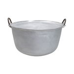 Ceaun tuci aluminiu alimentar, capacitate 35L, fund rotund, cu manere / EXT 8035_2